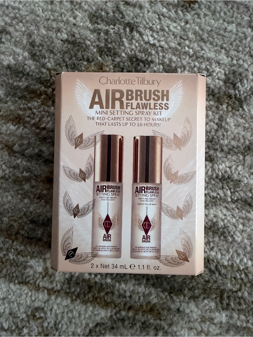 Charlotte Tilbury Airbrush Flawless Mini Setting Spray Kit - Rose Gold